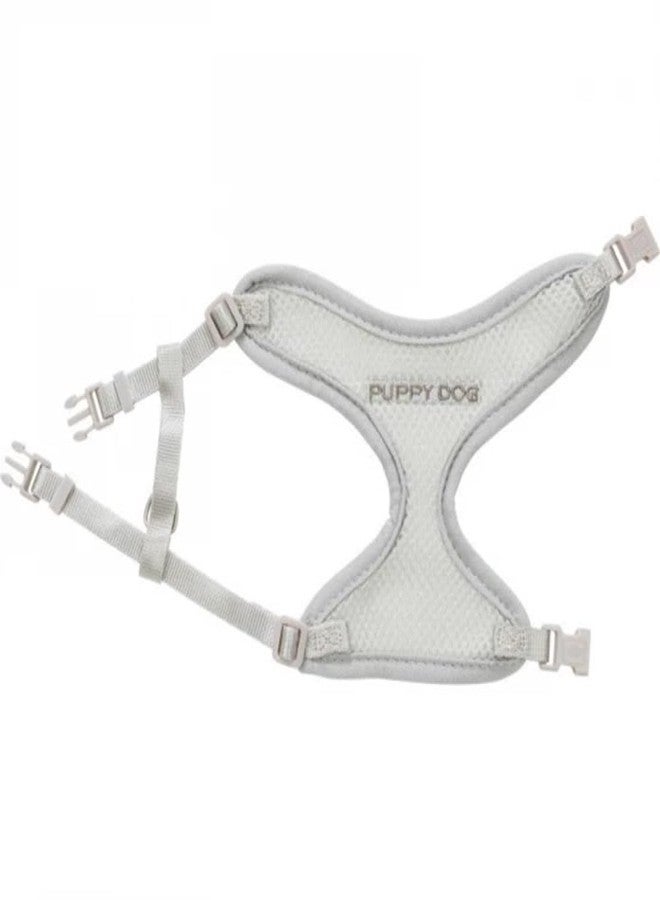 Trixie Junior Puppy Soft Harness with Leash, S-M: 26-34 cm/10 Mm, 2.00 M, Light Grey - Image 3